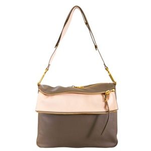Chloe Crossbody Vanessa Shoulder & Crossbody Grey/Pink Leather Bag (EUC)